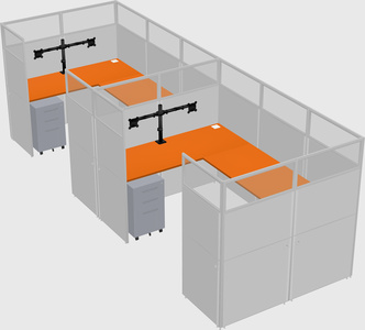 Cabine en u
