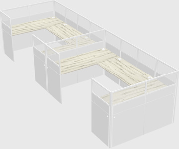 Cabine en u