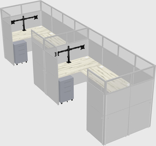 Cabine en u