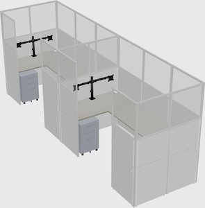 Cabine en u