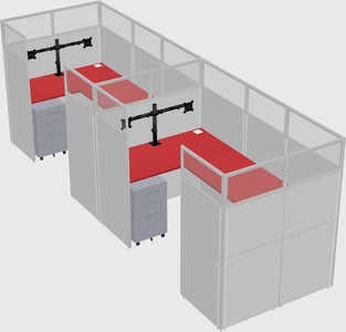 Cabine en u