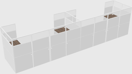 Cabine en u