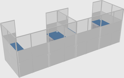 Cabine en u