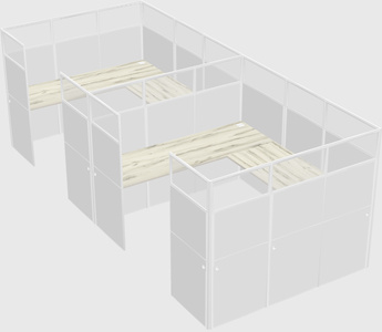 Cabine en u