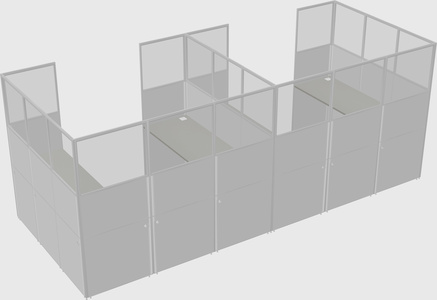 Cabine en u