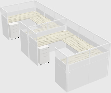 Cabine en u