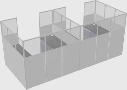 Cabine en u