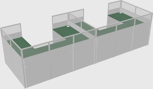 Cabine en u