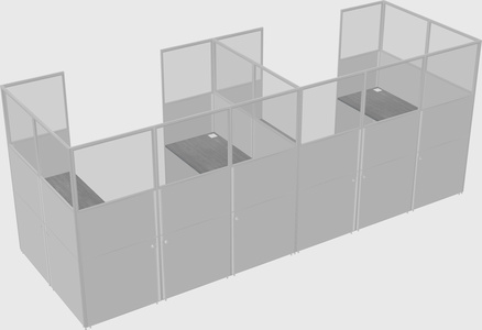 Cabine en u