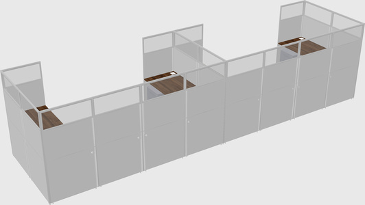 Cabine en u