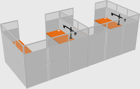 Cabine en u