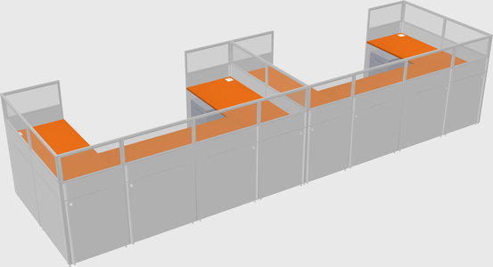 Cabine en u