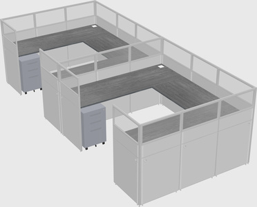 Cabine en u