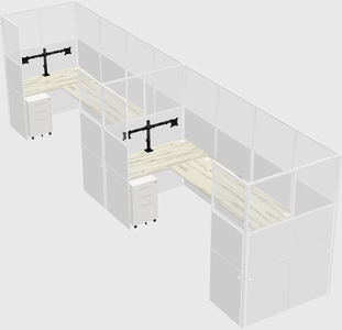 Cabine en u