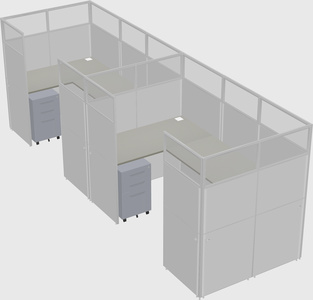 Cabine en u