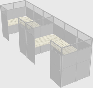 Cabine en u