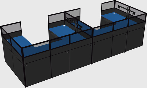 Cabine en u
