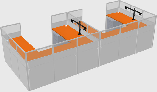 Cabine en u