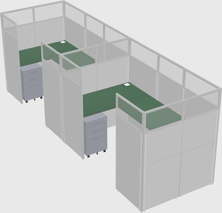 Cabine en u
