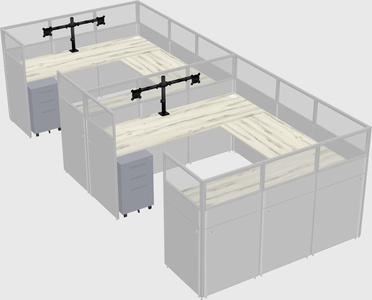 Cabine en u