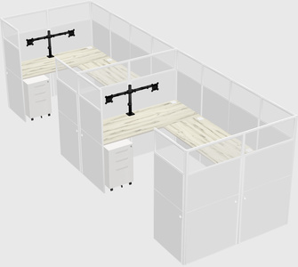 Cabine en u