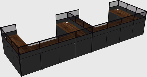 Cabine en u
