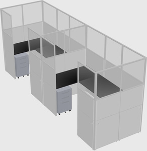 Cabine en u