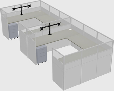 Cabine en u