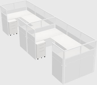 Cabine en u