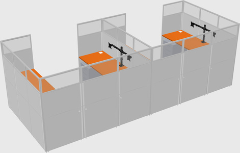 Cabine en u