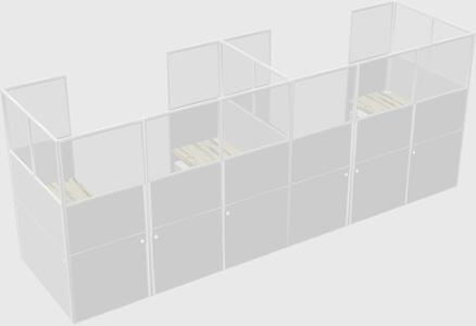 Cabine en u