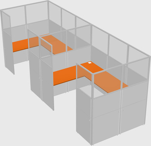 Cabine en u
