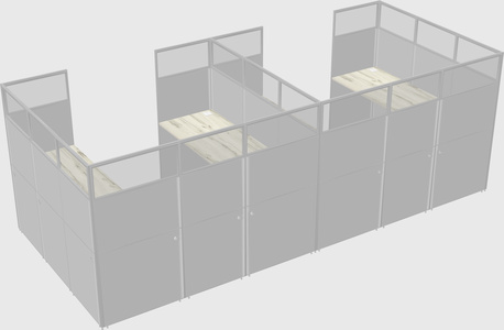Cabine en u