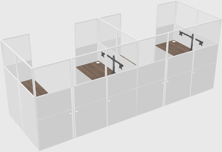 Cabine en u