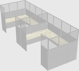 Cabine en u