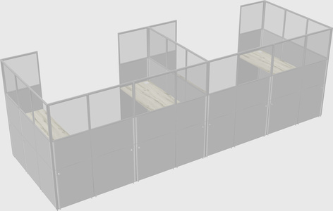 Cabine en u