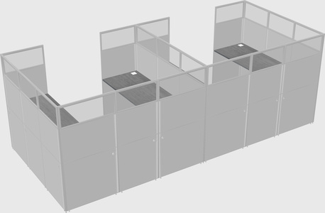Cabine en u