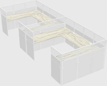 Cabine en u