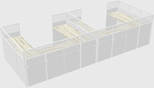 Cabine en u