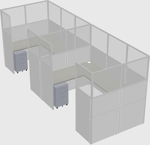Cabine en u