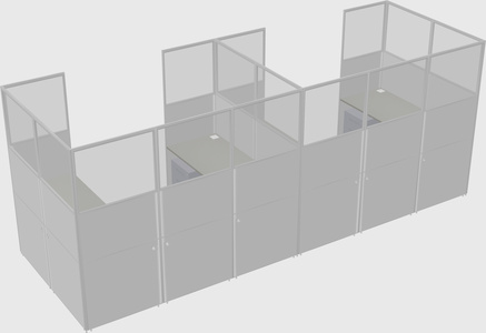 Cabine en u