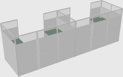 Cabine en u