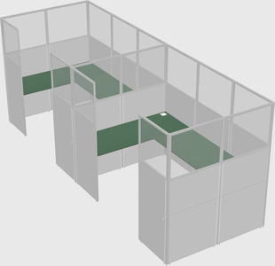 Cabine en u