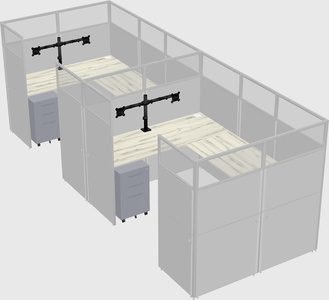 Cabine en u