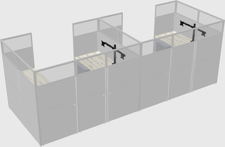 Cabine en u