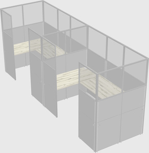 Cabine en u