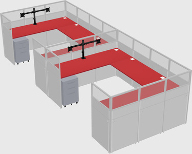 Cabine en u