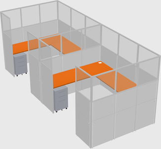 Cabine en u
