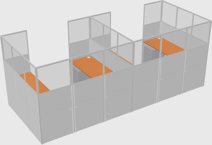 Cabine en u