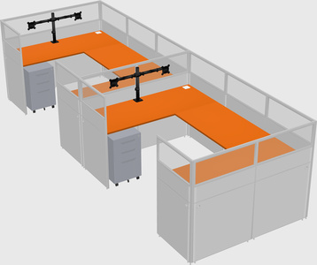Cabine en u